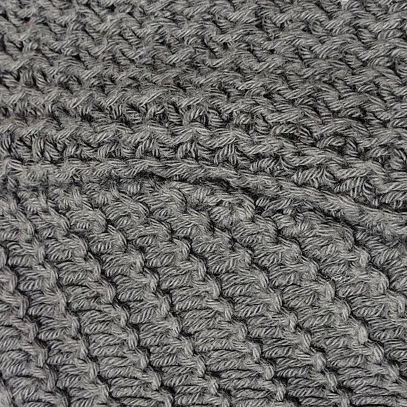 Pure Women's Hand Knit Open Front Cardigan Sweater Dark Gray Size XS - Picture 3 of 12